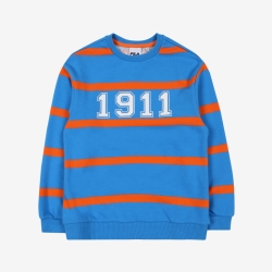 Fila 1911 Stripe One-on-one - Poikien T Paita - VaaleanSininen | FI-81065